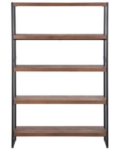 Kirjahylly 4 Hyllyä Tumma Puu/musta TIFTON -Beliani undef src sa picid 758800 type whitesh image