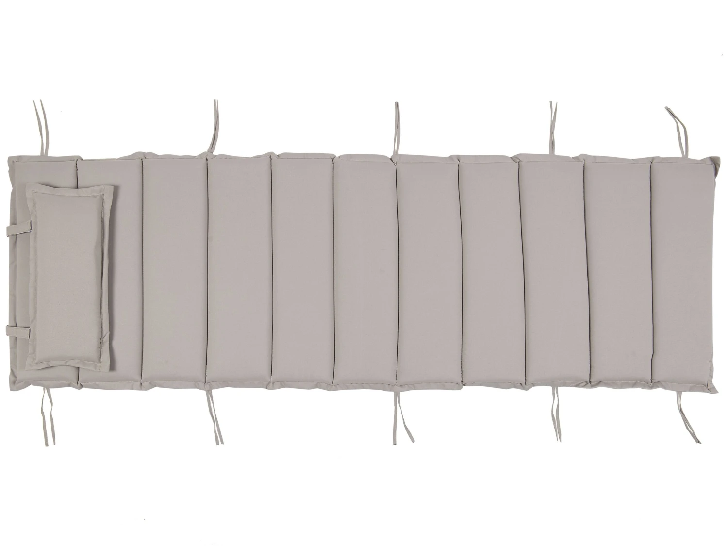 Pehmustetyyny Lepotuoliin 180 X 60 X 5 Cm Ruskeanharmaa BRESCIA - Image 4