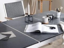 6-istuttava Ulkoruokailuryhmä Poltettu Graniittitaso Polyrottinkituolit Musta GROSSETO -Beliani undef src sa picid 764210 type whitesh image