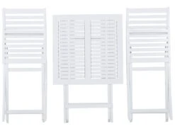 2-istuttava Bistrosetti Akasiapuu Valkoinen/sininen FIJI -Beliani undef src sa picid 764276 type whitesh image