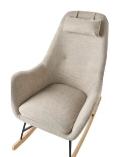 Keinutuoli Kangas Vaalea Beige ARRIE -Beliani undef src sa picid 764813 type whitesh image