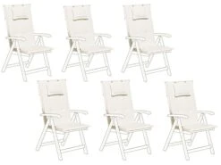 6kpl Pehmustetyynysetti Luonnonvalkoinen TOSCANA/JAVA