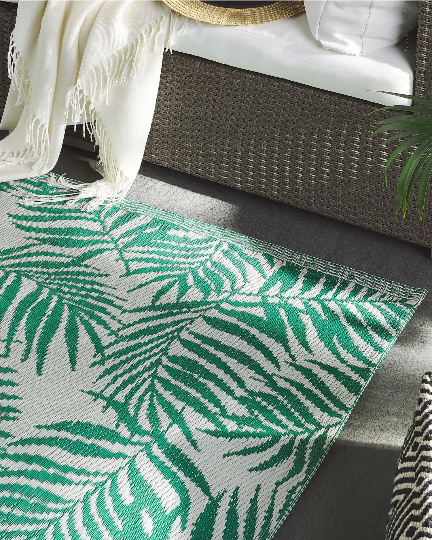 Ulkomatto Kaksipuolinen Sinivihreä 160 X 230 Cm KOTA 2 Ulkomatto Kaksipuolinen Sinivihreä 160 X 230 Cm KOTA - Image 2