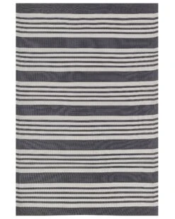 Ulkomatto Musta/vaaleanharmaa 120 X 180 Cm DELHI