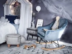 Keinutuoli Sametti Tummansininen OXIE -Beliani undef src sa picid 769314 type whitesh image