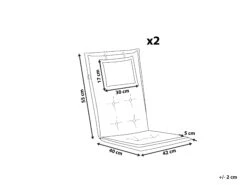 Istuintyyny 2kpl Luonnonvalkoinen MAUI 15 Istuintyyny 2kpl Luonnonvalkoinen MAUI -Beliani undef src sa picid 769771 type whitesh image