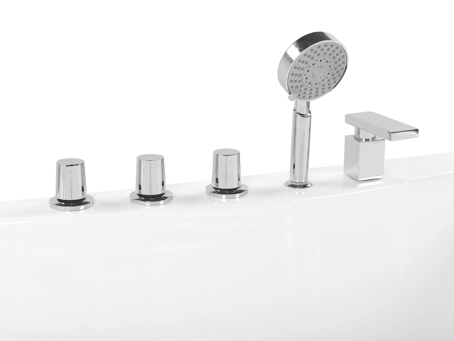 Kulmaporeamme Valkoinen 187 X 133 Cm ISLITA - Image 7