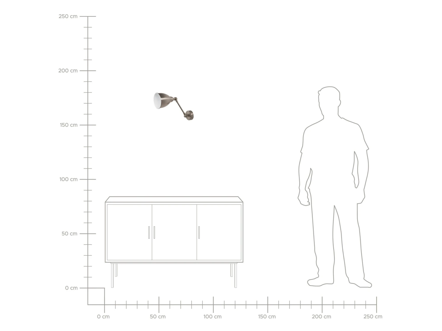 Seinävalaisin Metalli Hopea 2 Kpl MISSISSIPPI M 5 Seinävalaisin Metalli Hopea 2 Kpl MISSISSIPPI M - Image 5