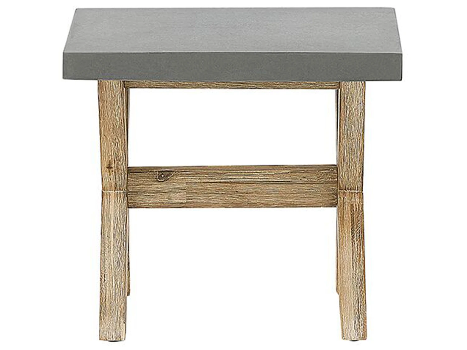 Kuitusementti Puutarhasetti 2 Penkillä Ja 2 Jakkaralla Harmaa OLBIA - Image 8