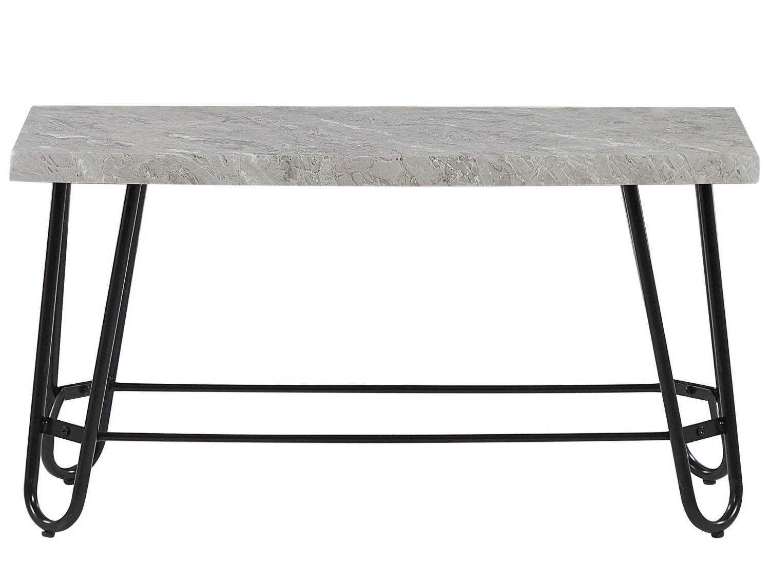 4-istuttava Ruokailuryhmä Vaaleanharmaa/musta KEMPTON - Image 9