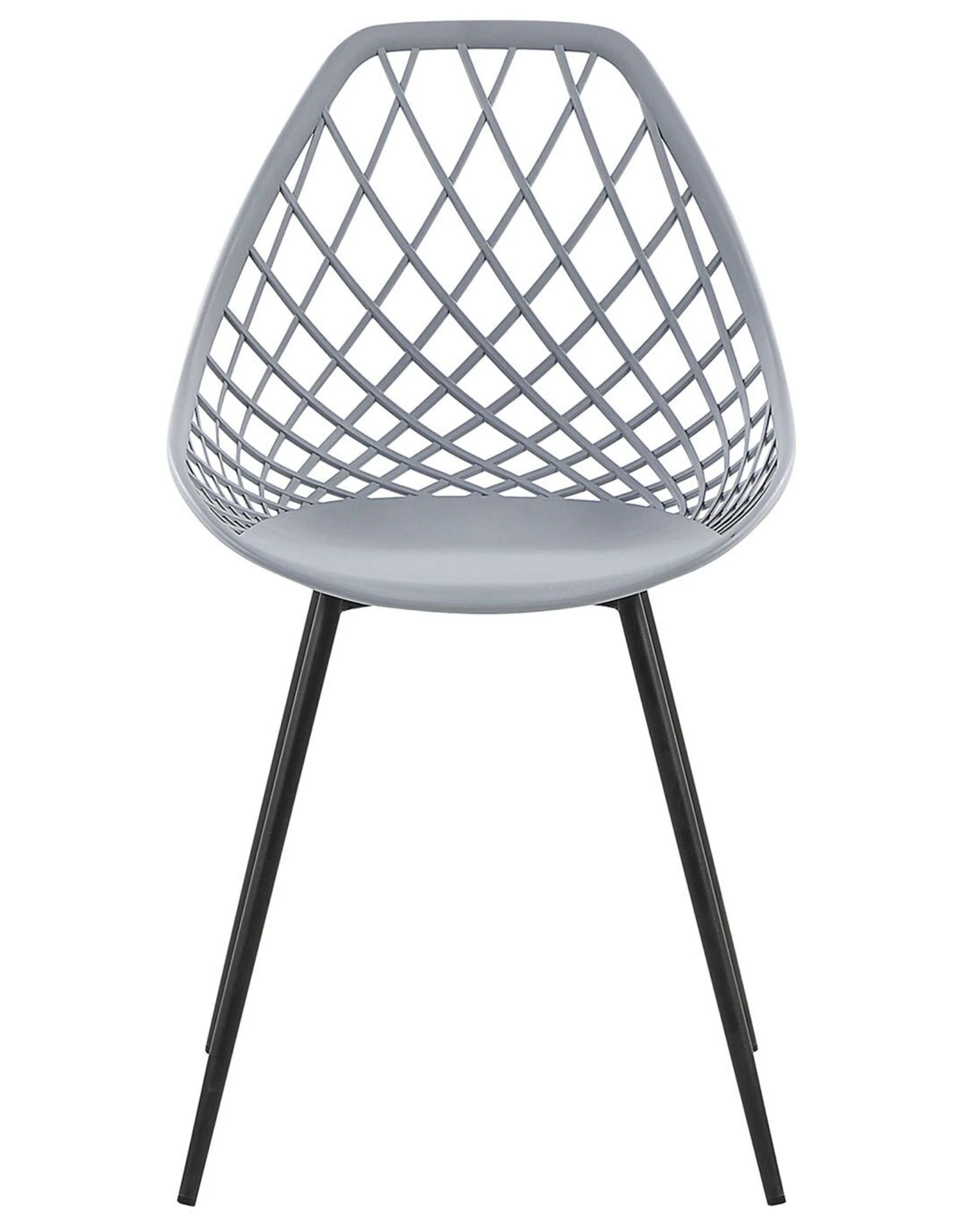 Tuoli Muovi Vaaleanharmaa 2 Kpl CANTON 4 Tuoli Muovi Vaaleanharmaa 2 Kpl CANTON - Image 4