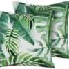 Koristetyyny Ulkokäyttöön 2kpl Setti 45 X 45 Cm Lehtikuviolla PAVELLI
