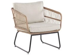 4-istuttava Ulkosohvaryhmä Polyrottinki Beige RAVELLO 19 4-istuttava Ulkosohvaryhmä Polyrottinki Beige RAVELLO -Beliani undef src sa picid 777350 type whitesh image