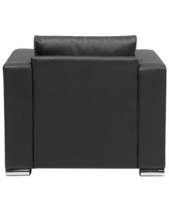 Musta Nahkaverhoiltu Nojatuoli HELSINKI -Beliani undef src sa picid 77796 type whitesh image