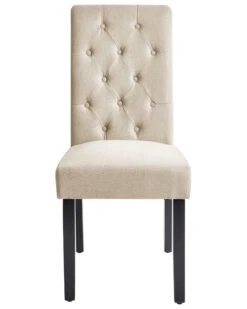 Tuoli Kangas Hiekanruskea 2 Kpl VELVA -Beliani undef src sa picid 781877 type whitesh image