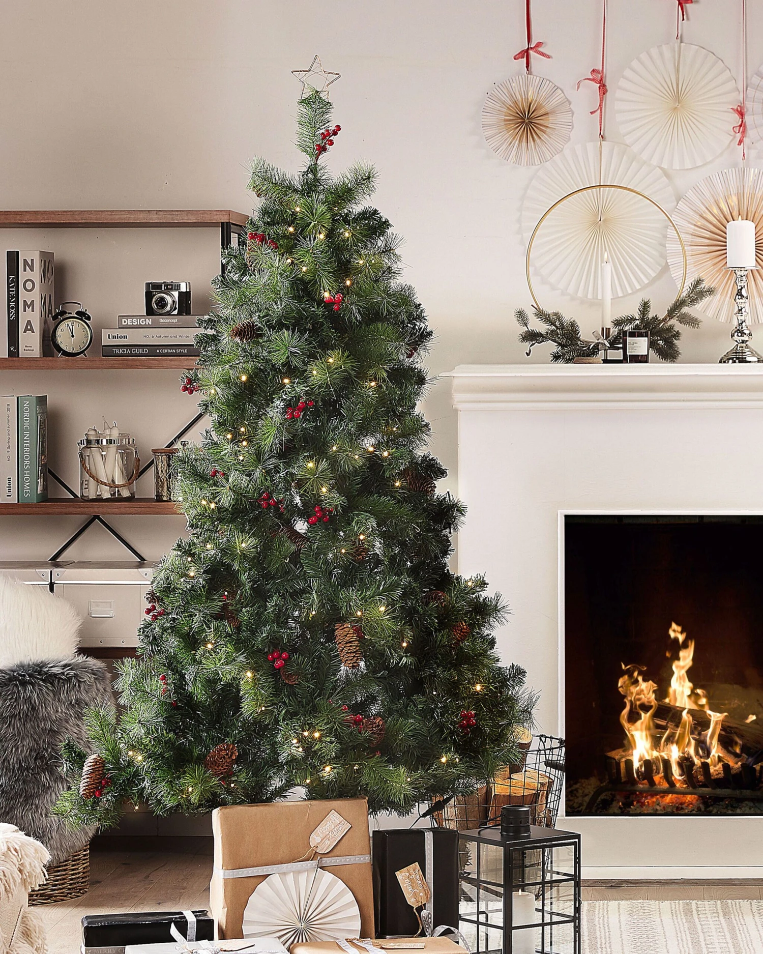 Kirjahylly 4 Hyllyä Tumma Puu BRISBANE - Image 4