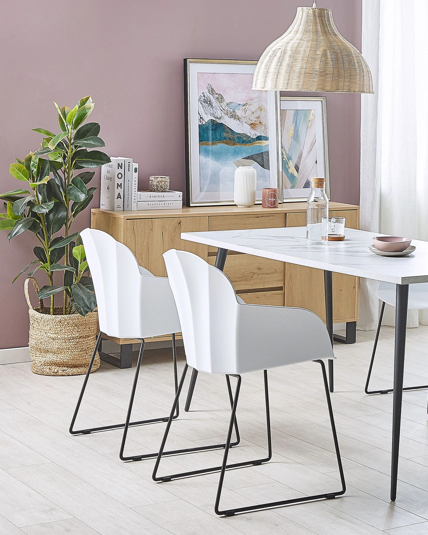 Tuoli Muovi Valkoinen 2 Kpl SYLVA - Image 2