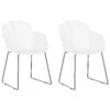 Tuoli Muovi Valkoinen 2 Kpl SYLVA