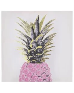 Canvas-taulu Vaaleanpunainen/kulta 30 X 30 Cm 3 Kpl APESIKA -Beliani undef src sa picid 784818 type whitesh image