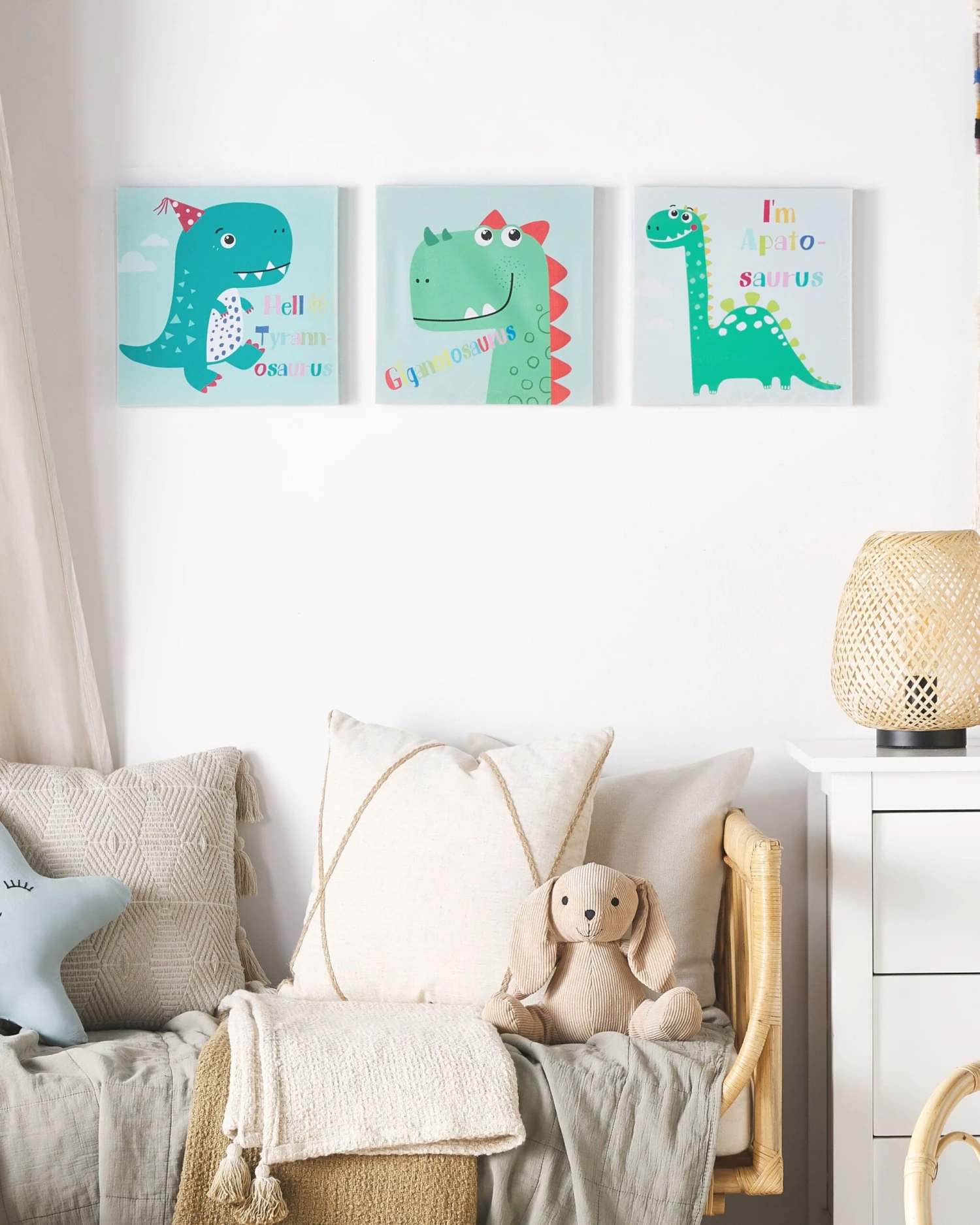 Canvas-taulu Monivärinen 30 X 30 Cm 3 Kpl BINGUI - Image 2