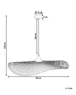 Riippuvalaisin Bambu Vaalea Puu Suuri FLOYD -Beliani undef src sa picid 785655 type whitesh image