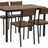 4-istuttava Ruokailuryhmä Tumma Puu/musta HAMRY
