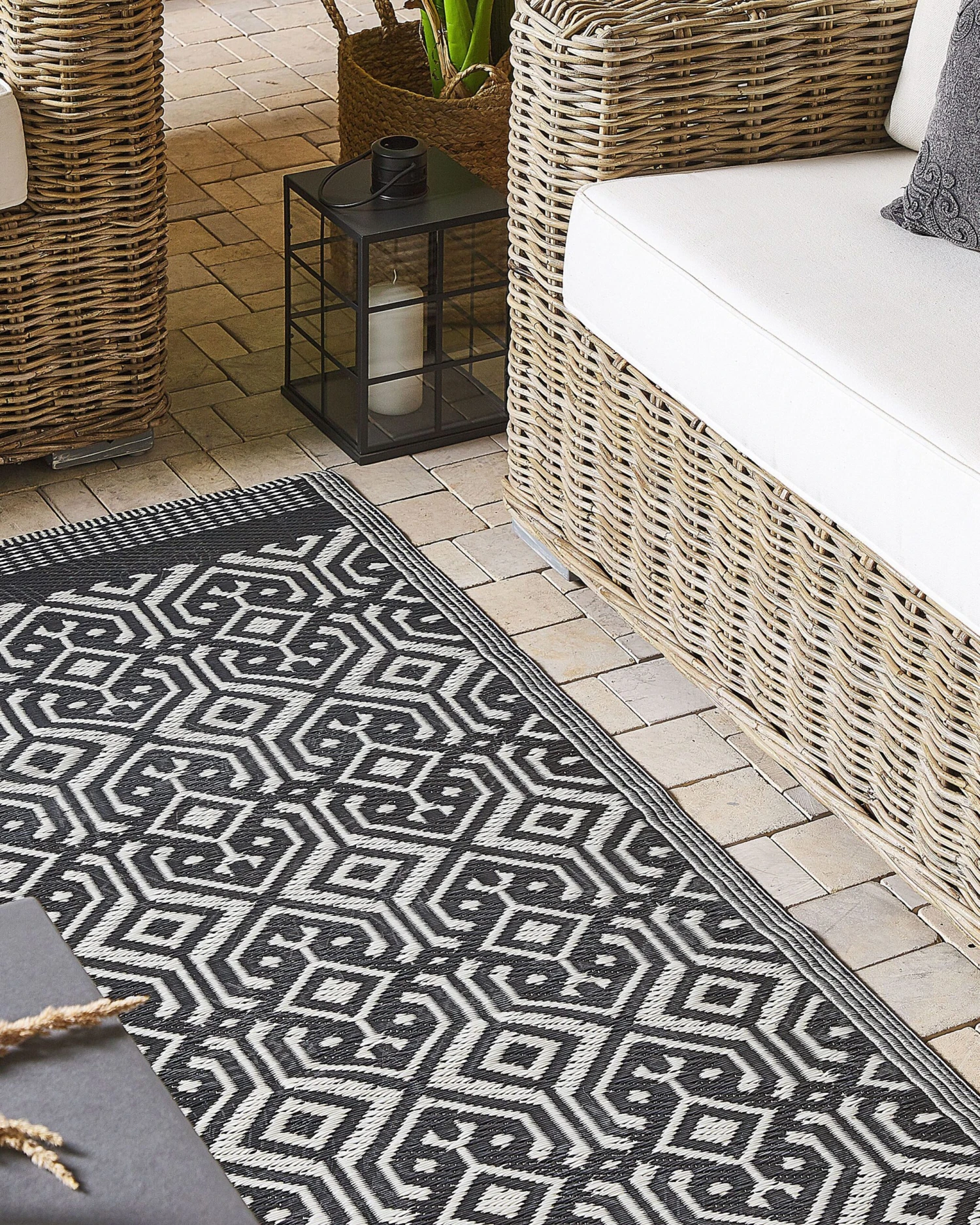 Ulkomatto Musta 120 X 180 Cm BARMER 2 Ulkomatto Musta 120 X 180 Cm BARMER - Image 2