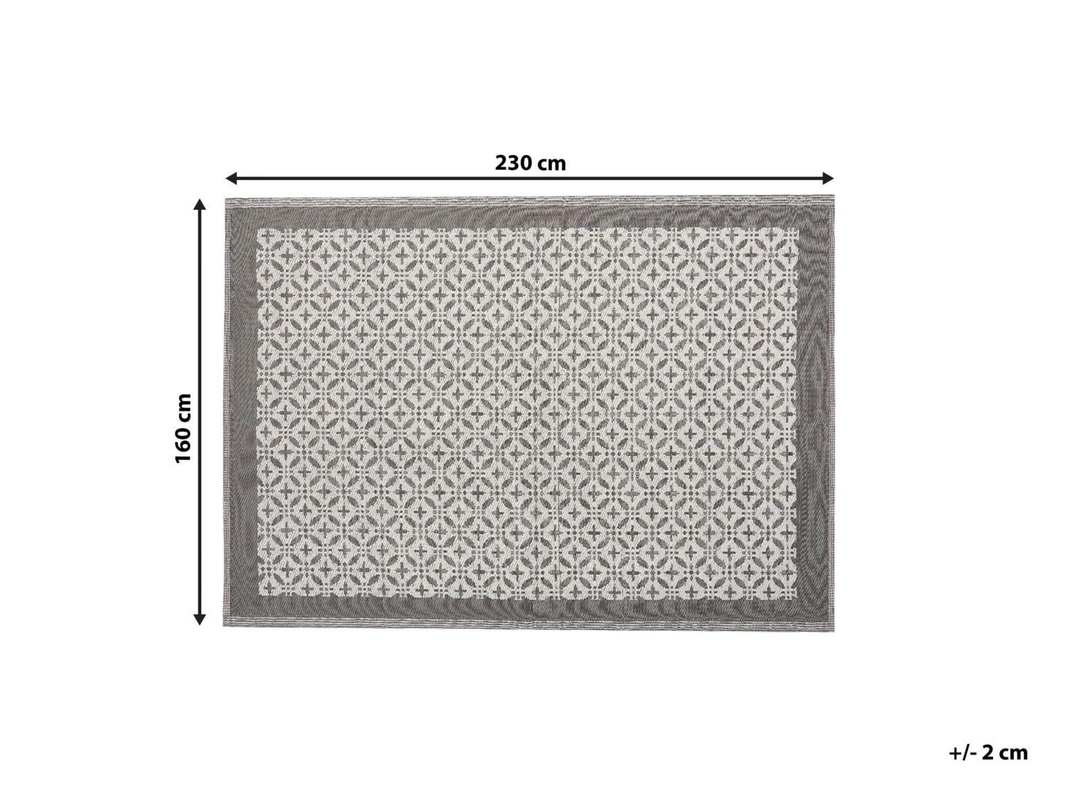 Ulkomatto Harmaa 160 X 230 Cm ABOHAR 6 Ulkomatto Harmaa 160 X 230 Cm ABOHAR - Image 6