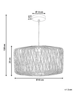 Riippuvalaisin Bambu Vaalea Puu/musta JAVARI -Beliani undef src sa picid 786244 type whitesh image
