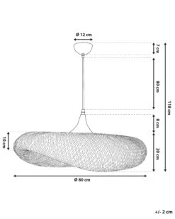 Riippuvalaisin Bambu Vaalea Puu Suuri BOYNE -Beliani undef src sa picid 786245 type whitesh image