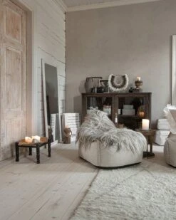 Säkkituoli Selkänojalla Kangas Beige DROP -Beliani undef src sa picid 788385 type whitesh image