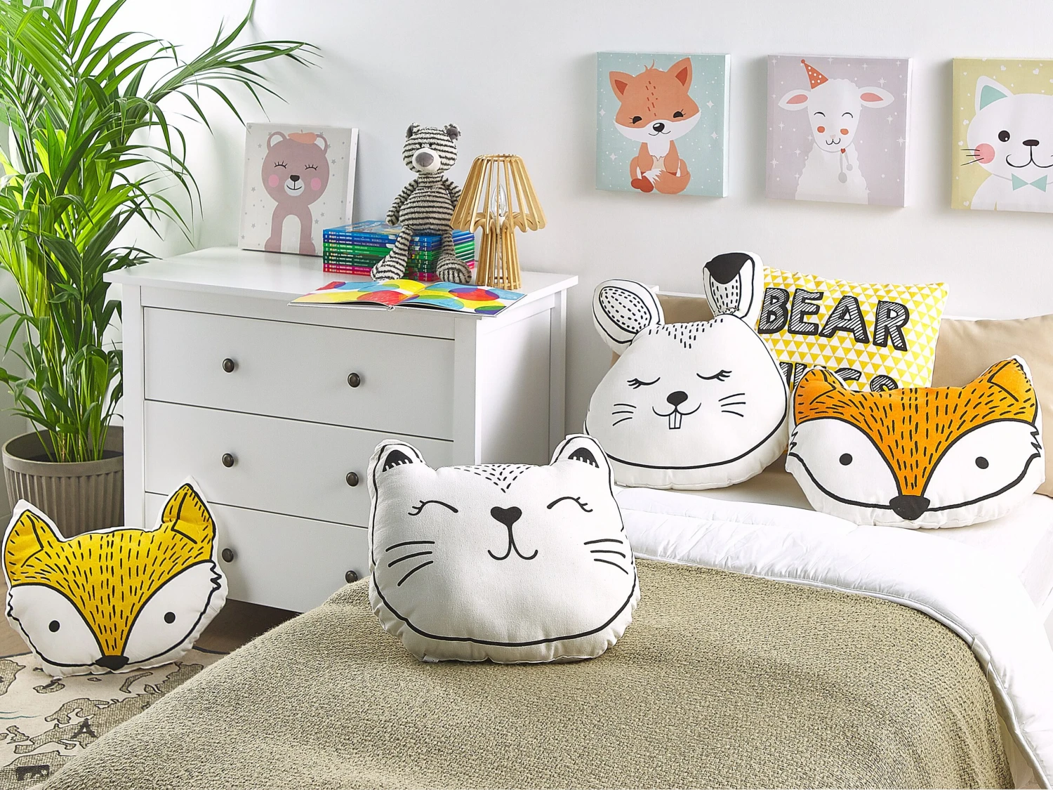 Lasten Tyyny Kani 53 X 43 Cm Musta/valkoinen KANPUR - Image 3