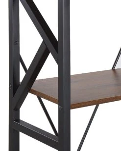 Kirjahylly 5 Hyllyä Tumma Puu/musta DALE -Beliani undef src sa picid 791552 type whitesh image