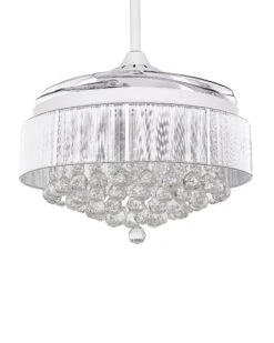 Tuuletinvalaisin Valkoinen PEEL 16 Tuuletinvalaisin Valkoinen PEEL -Beliani undef src sa picid 792421 type whitesh image