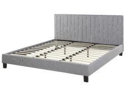 Sänky Kangas Vaaleanharmaa POITIERS Useita Kokoja 14 Sänky Kangas Vaaleanharmaa POITIERS Useita Kokoja -Beliani undef src sa picid 793450 type whitesh image