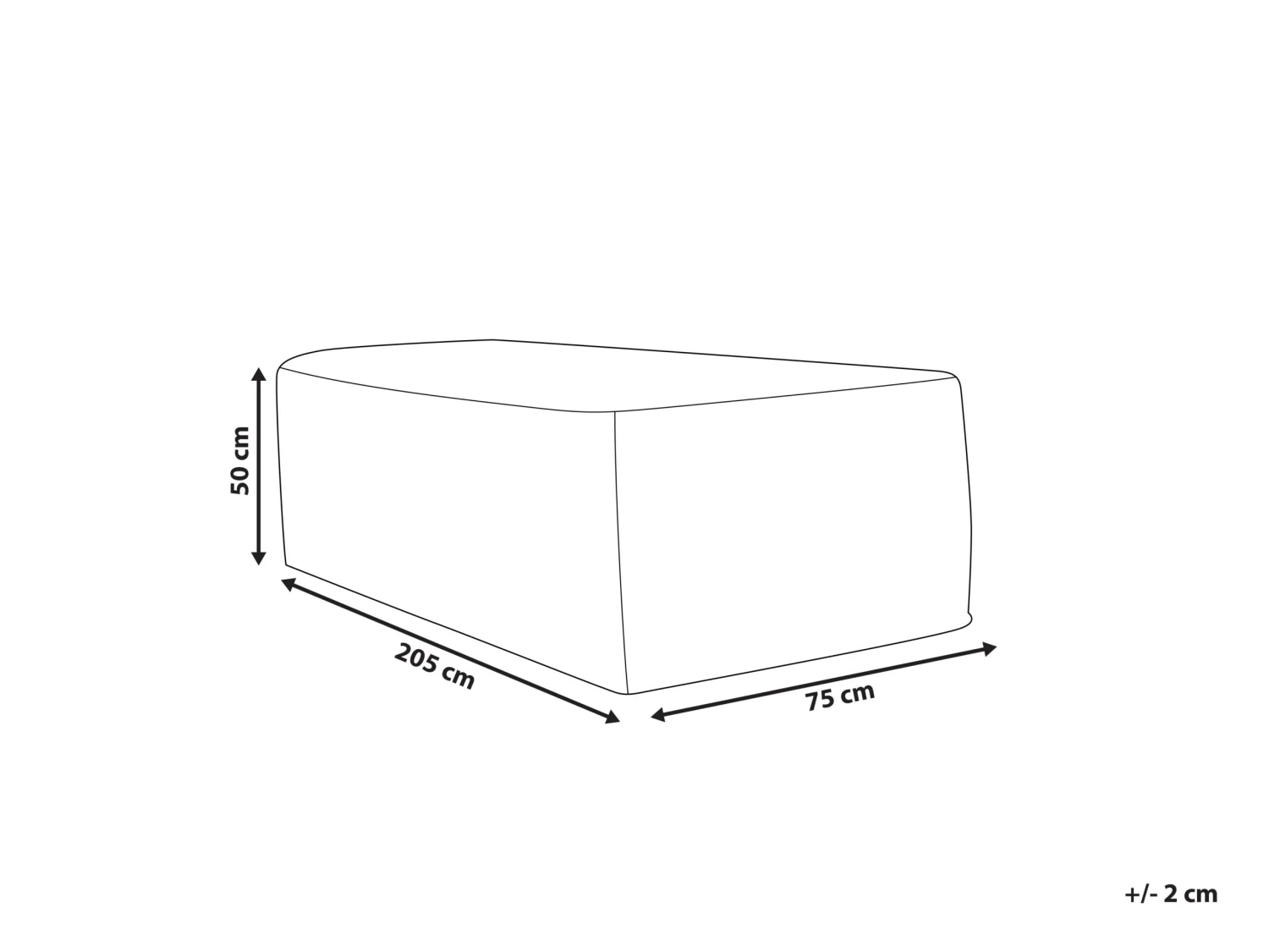 Suojapeite TOSCANA, FIRENZE Ja PERUGIA Kalusteille 205 X 75 X 50 Cm CHUVA - Image 6