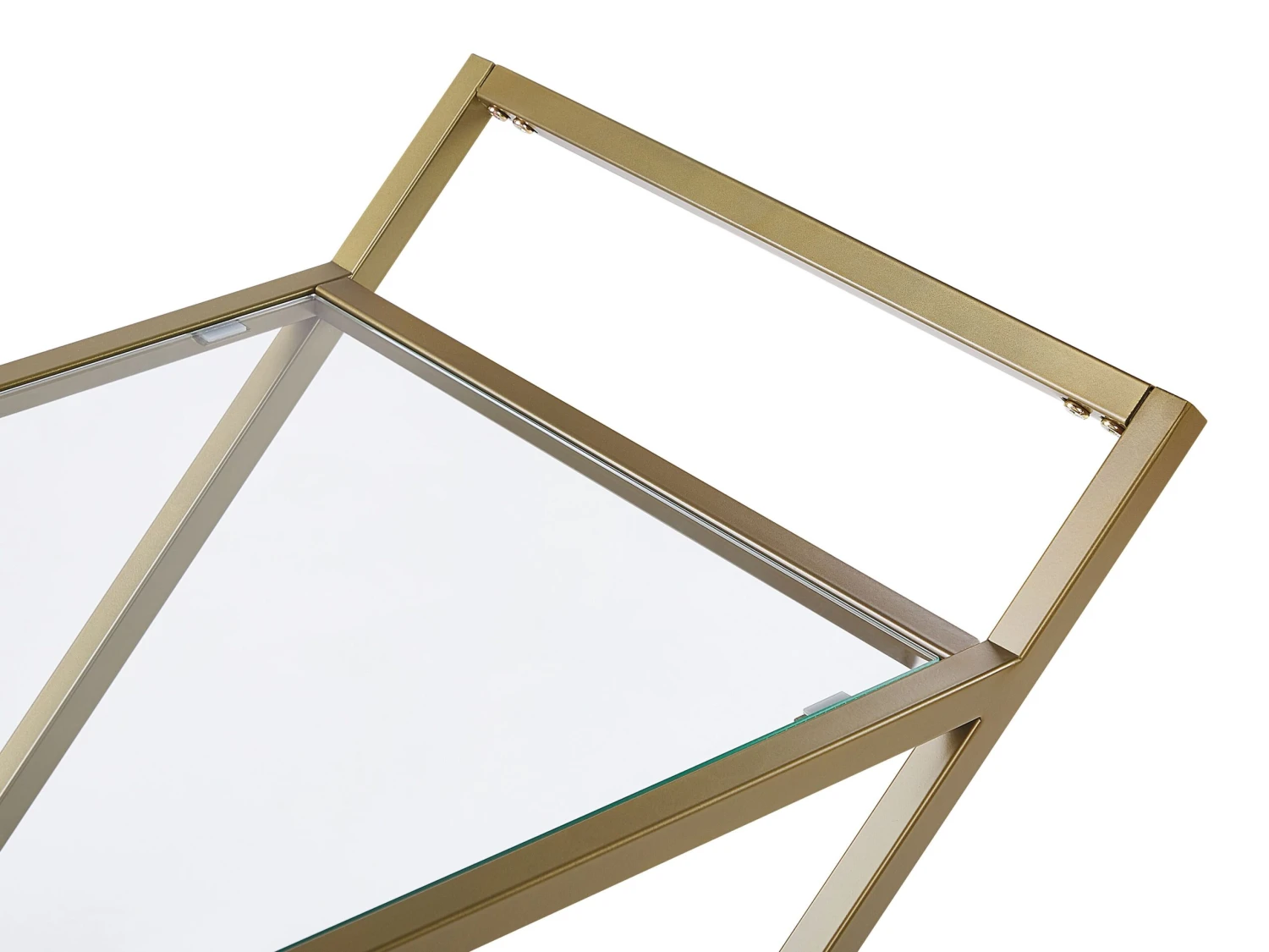 Tarjoiluvaunu Lasipinnalla Kultainen IVERA - Image 7