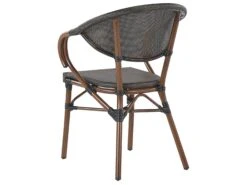 4-istuttava Ulkoruokailuryhmä Alumiini Harmaa/tumma Puu CASPRI 14 4-istuttava Ulkoruokailuryhmä Alumiini Harmaa/tumma Puu CASPRI -Beliani undef src sa picid 799134 type whitesh image