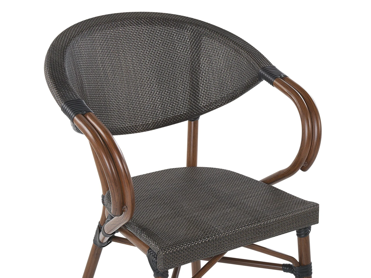 4-istuttava Ulkoruokailuryhmä Alumiini Harmaa/tumma Puu CASPRI 6 4-istuttava Ulkoruokailuryhmä Alumiini Harmaa/tumma Puu CASPRI - Image 6