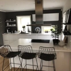 Baarituoli Teräs Musta 2 Kpl PRESTON -Beliani undef src sa picid 800274 type whitesh image