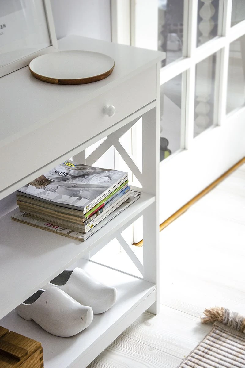 Konsolipöytä Laatikko Valkoinen MONTGOMERY - Image 6