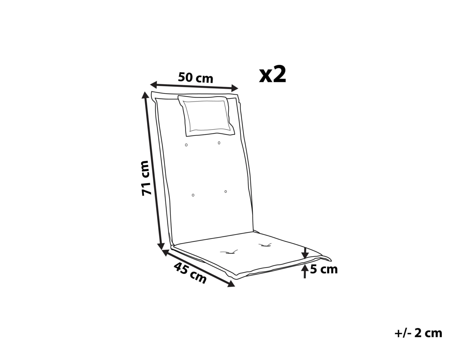 2kpl Pehmustetyynysetti Luonnonvalkoinen TOSCANA/JAVA 9 2kpl Pehmustetyynysetti Luonnonvalkoinen TOSCANA/JAVA - Image 9
