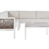 4-istuttava Ulkosohvaryhmä Alumiini Vasenk. Valkoinen/ruskea BORELLO
