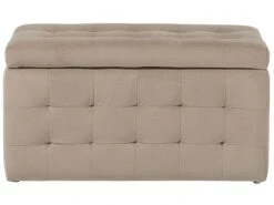 Rahi Sametti Säilytystila Vaaleanruskea 72 X 42 Cm MICHIGAN -Beliani undef src sa picid 804672 type whitesh image