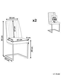 Tuoli Sametti Laivastonsininen 2 Kpl LAVONIA -Beliani undef src sa picid 805412 type whitesh image