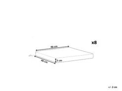 Pehmustetyyny Tuoliin Ruskeanharmaa 8kpl SASSARI -Beliani undef src sa picid 806220 type whitesh image