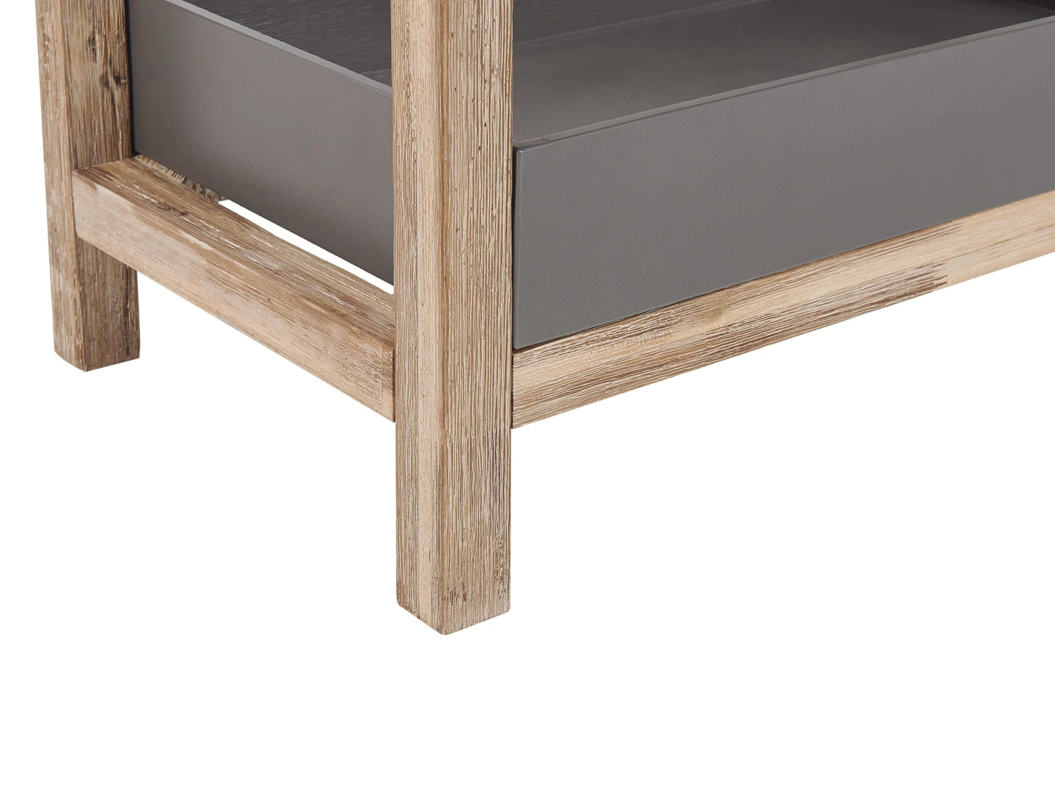 Hylly 2 Hyllyä Harmaa/vaalea Puu OLIENA - Image 7