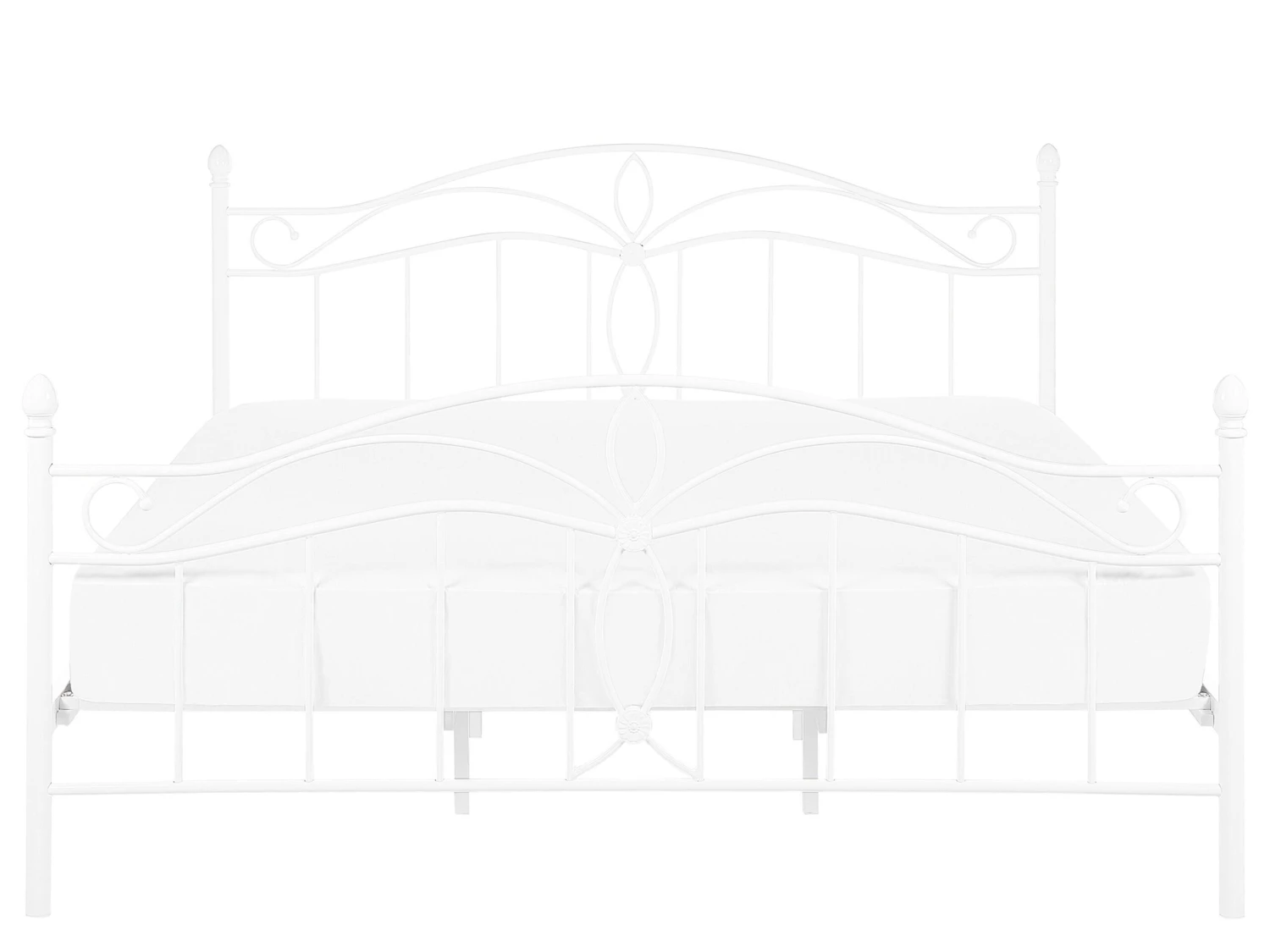 Sänky Metalli Valkoinen ANTLIA Useita Kokoja 4 Sänky Metalli Valkoinen ANTLIA Useita Kokoja - Image 4