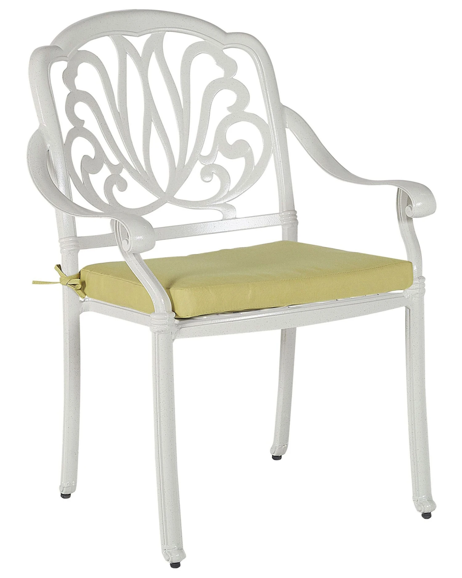 Puutarhatuolit 4kpl Valkoinen ANCONA - Image 3