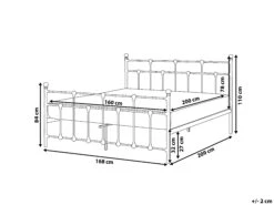 Sänky Metalli Musta LYNX Useita Kokoja -Beliani undef src sa picid 807315 type whitesh image